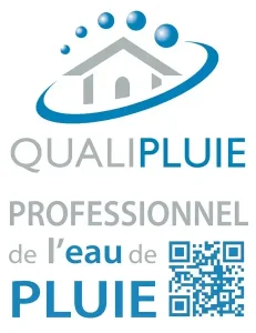 Logo QUALIPLUIE pour GDTP, travaux public
